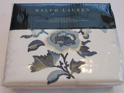 Ralph Lauren Blanc Bleu 3P Full Queen Duvet Cover Shams Set chinoiserie Frework - Image 1 of 4