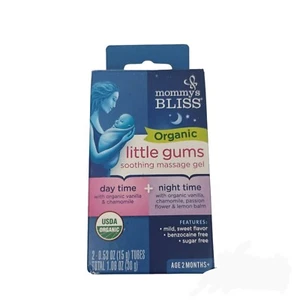 Mommy's Bliss Organic Little Gums Soothing Massage Gel NEW -Ages 2 Months & Up - Picture 1 of 9