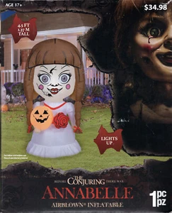 THE CONJURING ANNABELLE AIRBLOWN INFLABLE GEMMY 552632 HALLOWEEN 4.5' - ¡NUEVO! - Imagen 1 de 2