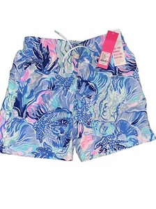 LILLY PULITZER BOYS CAPRI SWIM TRUNK SIZE XL Saltwater Blue Shade Seekers - Picture 1 of 7