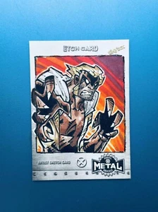 2020 Upper Deck X-men Metal Etch Sketch Card Sabretooth by Jarod Vickery - Picture 1 of 2
