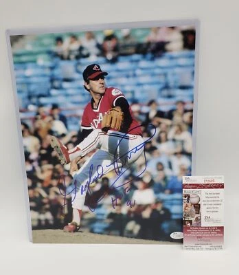 Gaylord Perry Signed Photo HOF 91 Inscription 11X14 JSA COA - Image 1 of 4