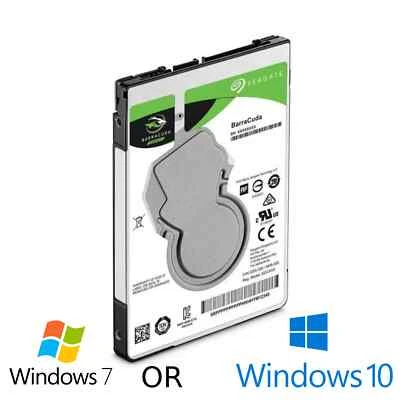 1TB HDD 2.5" SATA Hard Drive Laptop with Windows 7 / Windows 10 Pro Installed - Image 1 of 4
