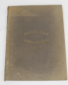 Physical Atlas with Coloured Maps, Dominion of Canada by J. Beaufort Hurlbert - Imagen 1 de 7