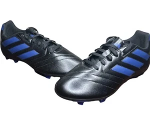 Adidas Kids Boys Goletto VII FG J Black Blue Lace Up Soccer Cleats Shoes 13K - Picture 1 of 7