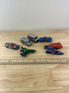LOT 7 SUPERMAN MARVEL DC COMICS SMALL CORGI, HOT WHEELS, MATTEL CARS - Picture 1 of 18