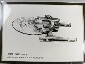 Betsy Mott Star Trek Limited Print USS Reliant  10-500 Signed 2014 Wrath of Khan - Picture 1 of 7