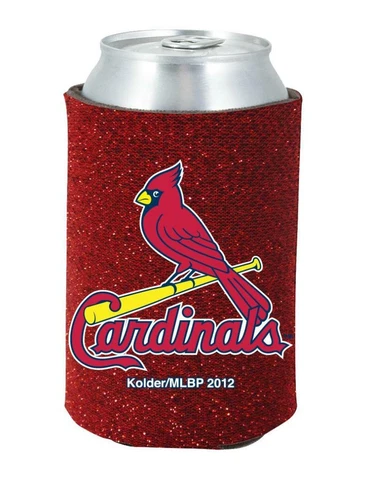 St Louis Cardinals Glitter Can Coozie [NEW] MLB Womens Koozie Bling Drink Holder Cover