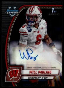 Autógrafos Will Pauling Prospect cromados #PA-WPA de Bowman University 2024 - Imagen 1 de 2