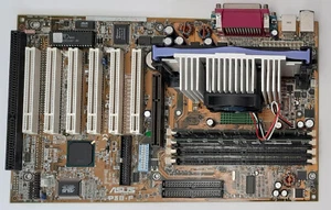 Płyta główna retro ASUS P3B-F 1.04 AGP ISA + Pentium III 866MHz + 256 MB RAM - Zdjęcie 1 z 3