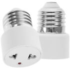 2pcs Light Bulb Socket to Adapter E27 to 2-prong Converter