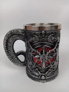 Taza Touker Baphomet taza de acero inoxidable jarra cerveza café Satanás - Imagen 1 de 9