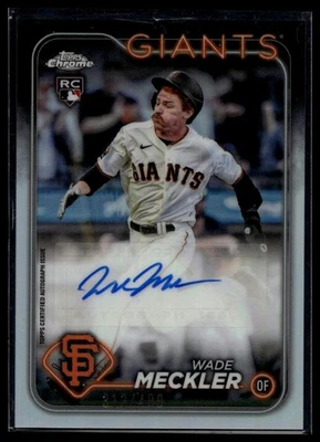 2024 Topps Chrome Update #AC-WM Wade Meckler Auto Refractors #/499 RC - Image 1 of 2