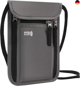 KEAFOLS Brustbeutel Brusttasche Reisegeldbeutel mit RFID-Schutz wasserdicht - Bild 1 von 7