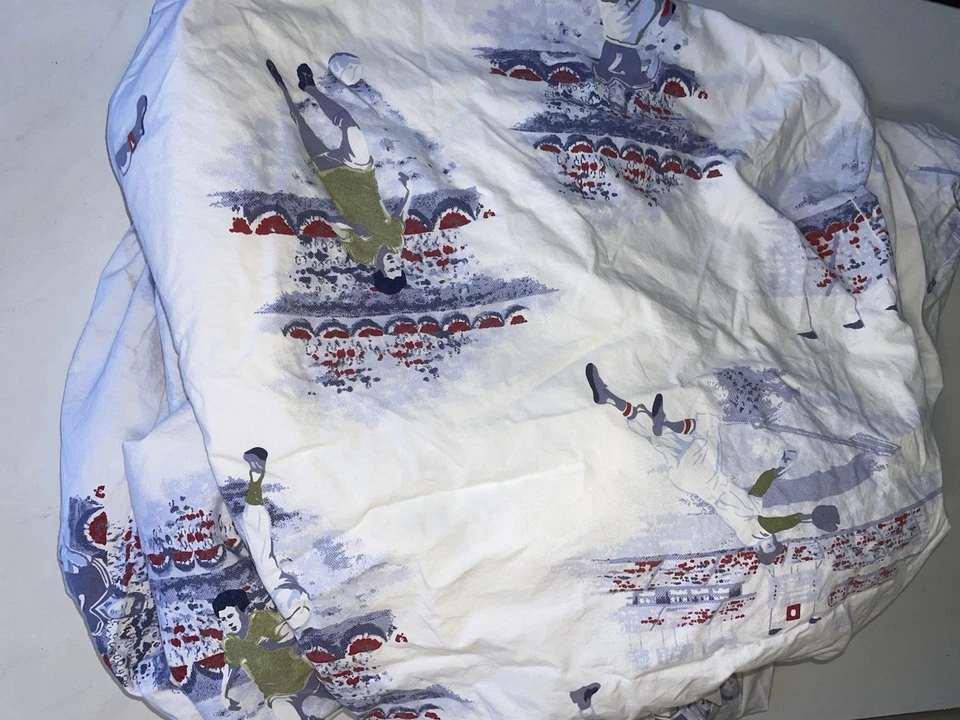 POTTERY BARN MVP DEPORTES AZUL ROJO BÉISBOL FÚTBOL Talla Queen Foto 1 de 4