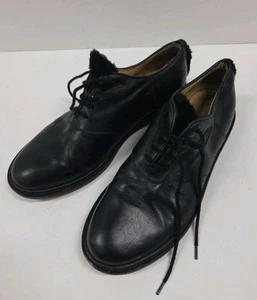 Band of Outsiders schwarze Oxford-Schuhe mit Fellschlupfabsatz 38,5 700 $ - Bild 1 von 5