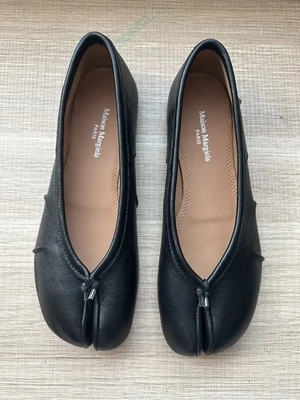 Bailarina plana de cuero negra EU 36/US 6 Maison Martin Margiela Tabi Foto 1 de 4