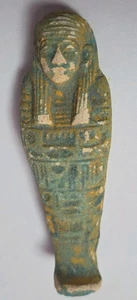 Egyptian Ushabti Figure Terracotta Faience,  Pharaonic symbol placed in tombs  - Picture 1 of 8