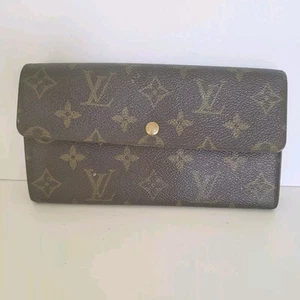 Original LOUIS VUITTON LV Vintage Monogram Sarah Geldbörse Umschlag Leder 1992 - Bild 1 von 12