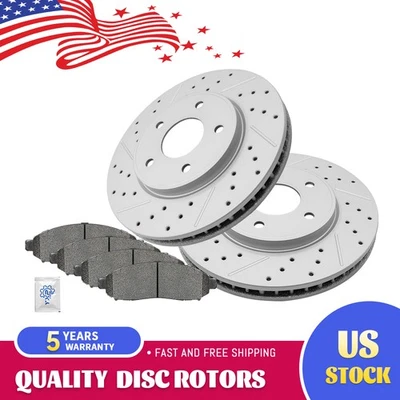 Rotores de disco de freno delanteros y pastillas de cerámica para Nissan NV200 2013-2020 2021 Foto 1 de 4