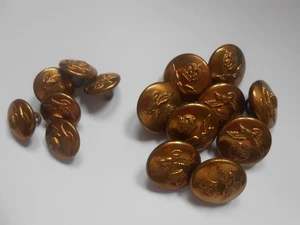 9 LARGE 6 SMALL second war ROYAL AIR FORCE brass RAF uniform buttons - Picture 1 of 3