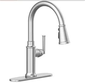 Glacier Bay Oswell Pull-Down Sprayer Kitchen Faucet Stainless Steel 1009 514 223 - Picture 1 of 6