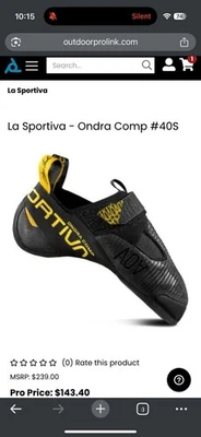 Zapatos de Escalada La Sportiva Ondra Comp Talla 34 Foto 1 de 2