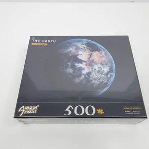 Planet Earth Puzzle 500 Pieces Anvava Planet Series Round 17.7" Diameter New - Picture 1 of 3