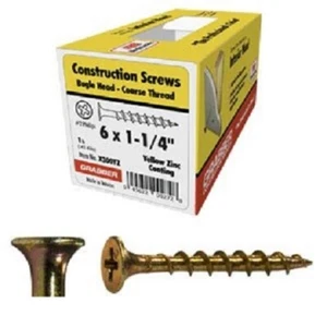 Grabber 6 x 1" Coarse Drywall Screw, Scavenger Head - 1 Lb. - Picture 1 of 2