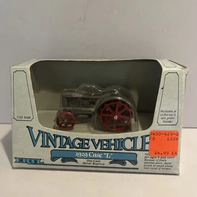 😍ERTL 1/43 VINTAGE VEHICLES 1929 CASE "L" TRACTOR DIECAST 1988 ERTL COMPANY 😍 - Image 1 of 4