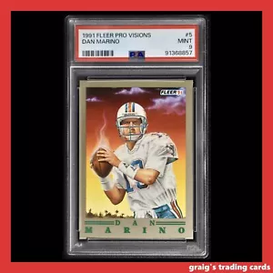 1991 Fleer Pro Visions #5 Dan Marino PSA 9 MINT - Bild 1 von 3