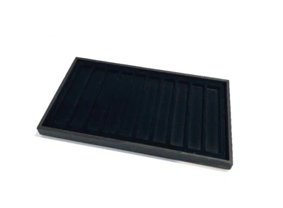 Navaja de Bolsillo Madera Teñida Negra 10 Ranuras Forro Pantalla Bandeja Apilable Foto 1 de 4