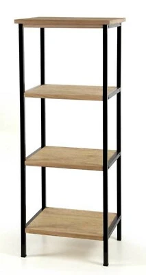 MOBILETTO Libreria Scaffale CUCINA INGRESSO BAGNO METALLO LEGNO 103*41*33 cm - Immagine 1 di 3