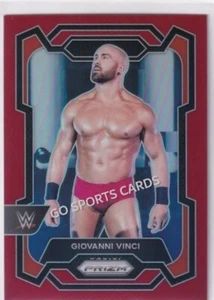 2024 Panini Prizm WWE Giovanni Vinci #144 Red Prizms /299 RAW Wrestling - Picture 1 of 3