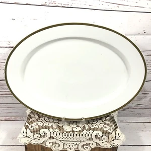 H&Co Heinrich Selb Bavaria Gold Trim Tulip VICTORIA 16" Oval Serving Platter - Bild 1 von 7