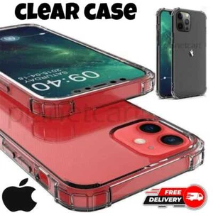 CLEAR Bumper Case For iPhone 6/7/8/X/XS/XR/11/12/13/14/15 PRO/PRO MAX Silicone - Picture 1 of 7