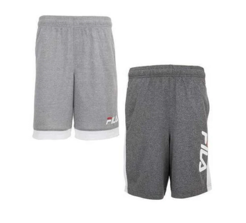 НОВЫЙ! ДЛЯ МАЛЬЧИКОВ МОЛОДЕЖЬ FILA 2 УПАКОВКИ ТЯНУТЬ НА АКТИВНЫЕ ШОРТЫ! С КАРМАНАМИ ДЛЯ РУК! РАЗНООБРАЗИЕ! - Изображение 1 из 1