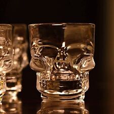 Skull Face Heavy Base Whiskey Shot,Party Home Entertainment Drinking Glass