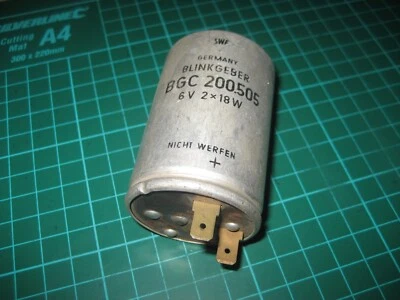 VW Oldtimer orig. SWF Blinkgeber ( Relais ) BGC 200.505, 6 V 2 x 18 W, 2 Steckan - Bild 1 von 3