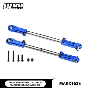 GPM Alloy+SST Adjustable Front Steering Tie Rod ARRMA 1/5 Kraton Outcast 8S EXB - Picture 1 of 17