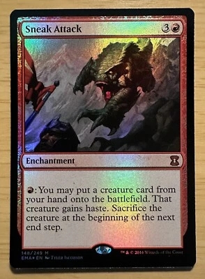 MTG Magic The Gathering *FOIL* ~ Sneak Attack ~ Eternal Masters ~ 148/249 MINT - Image 1 of 4