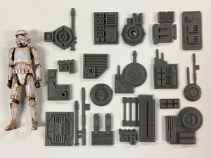 CUSTOM STAR WARS SCI FI WALL GREEBLE LOT for 3.75"  FIGURE DIORAMA GI JOE (J32) - Picture 1 of 1