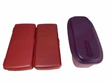 Tupperware Bundle X2 Red Bento Lunch Boxes X1 Purple Microwave Pasta Cookwear