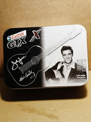 COCHE DIVERTIDO EN HOJALATA JOHN FORCE CASTROL GTX ELVIS 25 ANIVERSARIO. 2002. Nuevo en paquete. Foto 1 de 4