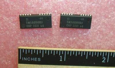 QTY (5) TMS44100DJ-80 TI SOJ-20/26 4x1 HIGH SPEED DRAM NOS - Image 1 of 3