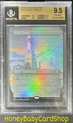 MTG Double Masters 2020 Urza's Tower BGS 9.5 GEM MINT Foil Box Topper - Image 1 of 4