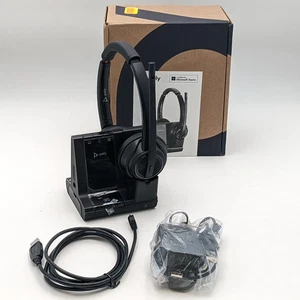 Polycom Poly Savi 8220M Stereo DECT HS US Headset w/ Microphone 7S4B6AA#ABA - Afbeelding 1 van 12