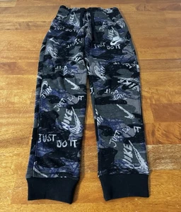 Nike Youth Girls Sweatpants Gym Gray Black Purple Size XS - Picture 1 of 8