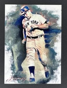 Mickey Mantle #61 Edward Vela 2018 Limited ARTIST SIGNED Giclee Print /50 - Picture 1 of 2