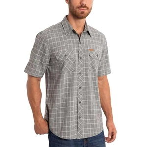 NEU Orvis Herren Tech Hemd Grau Fensterscheibe Größe Large Kurzarm Button Down - Bild 1 von 15